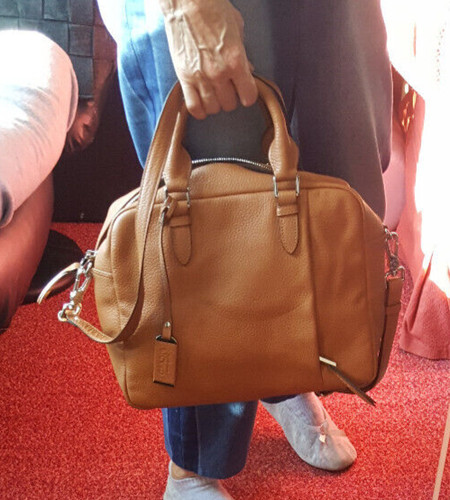 Sac bowling cuir grainé - en,
