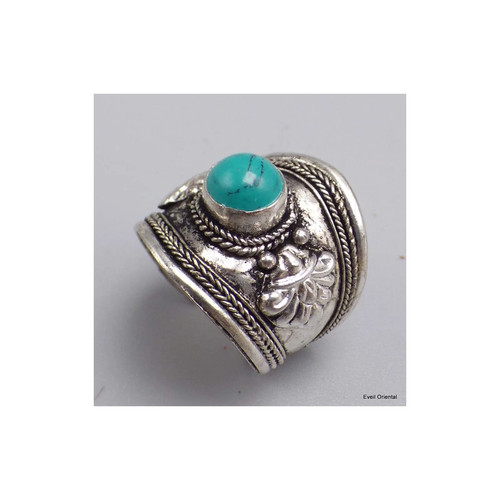 Bague tibétaine dorjé métal - tibétaine,