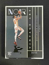 Zaccharie Risacher 2024-25 Panini Noir Vintage Art Metal Frame 16/25 RC #281