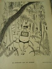 Le Dompteur fait du Nudisme Humour Print 1933