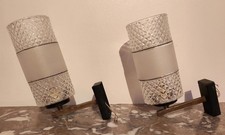 paire d'appliques en verre