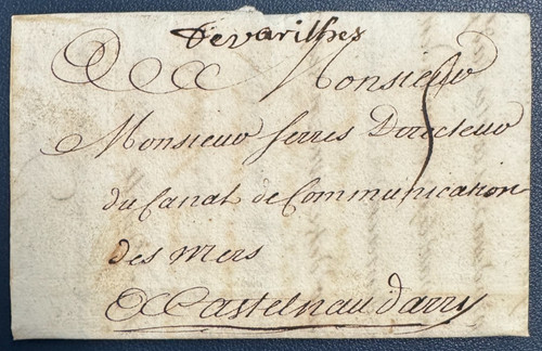 Marque postale manuscrite - marque, de