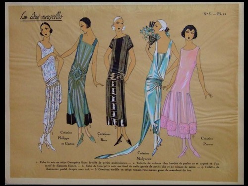 Mode art deco robe premet - mode, robe,