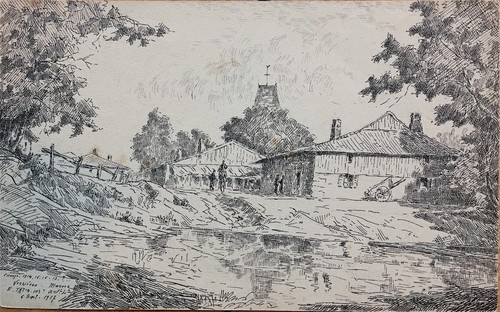 Emile tatin dessin encre sur - dessin,