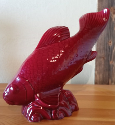 Poisson carpe faience - en, de
