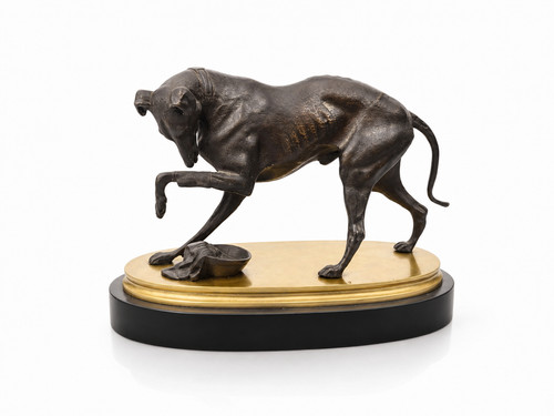 Bronze animalier chien