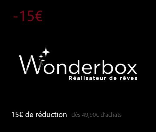 Code promo coffret - code, wonderbox