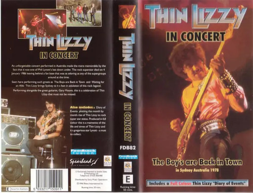Vhs thin lizzy concert - lizzy,