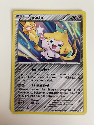 Carte pokémon 108 jirachi - carte,