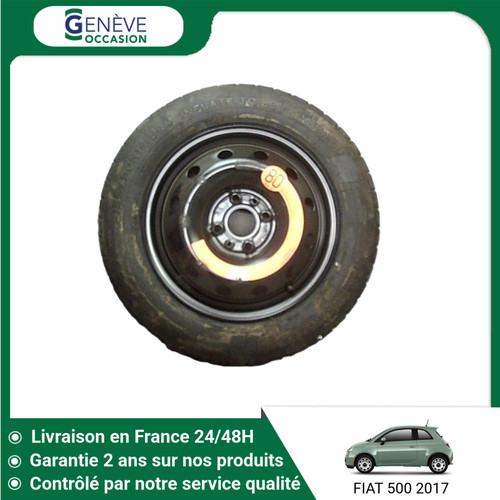 Roue secours fiat 500 - roue,