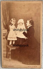 CDV LEONARD VARNEY BUCKINGHAM LADY HOLDING BABY ANTIQUE PHOTO VICTORIAN