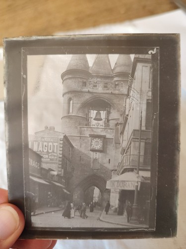 Ancienne plaque verre photo - plaque, de