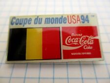 FLAG BELGIUM PIN BADGE DRAPEAU BELGIQUE CUP FOOT 94 COCA COLA VINTAGE PINS us4/3