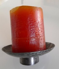 Bougeoir en étain -