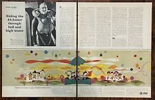 1965 2-Page AT&T Telephone Tomorrowland Disneyland Mural Life Magazine Print Ad
