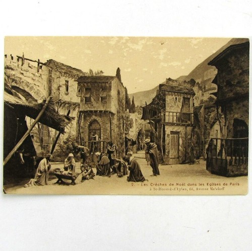 Cpa crèches noël dans - crèches,