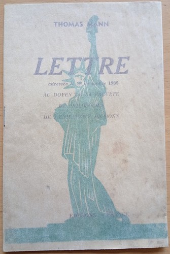 Thomas mann lettre doyen - thomas,