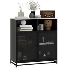 HOMCOM Buffet 86x40x90cm Noir