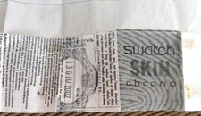 2002 SWATCH SKIN CHRONO WARRANTY & INSTRUCTIONS