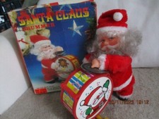 Automate Père Noël ancien musical en boite