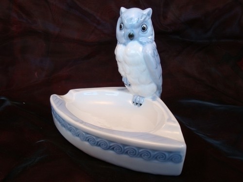 Cendrier figurine chouette - cendrier,
