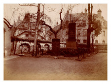 Germany, Munich, Vintage Silver Print Citrate Print 9x Funeral Stelae
