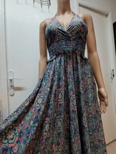 Robe longue en Soie coloré