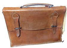 Cartable sacoche ancien en