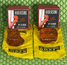 2 HIDERSINE 1V VIOLIN Rosin Made in England Open Box - Comes in Irregular Shape