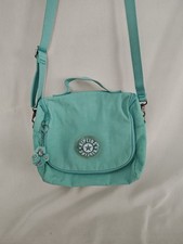 Kipling Kichirou Lunch Bag Turquoise Green blue Monkey Keychain Insulated 