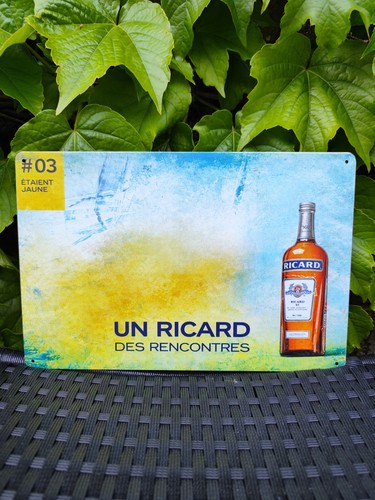 Plaque métal ricard - plaque, 20x30cm