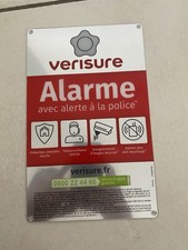 🚨 Plaque dissuasive alarme VERISURE 15x24cm Neuve et officielle v2025 🚨