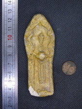 8cm Plaque Votive Argile