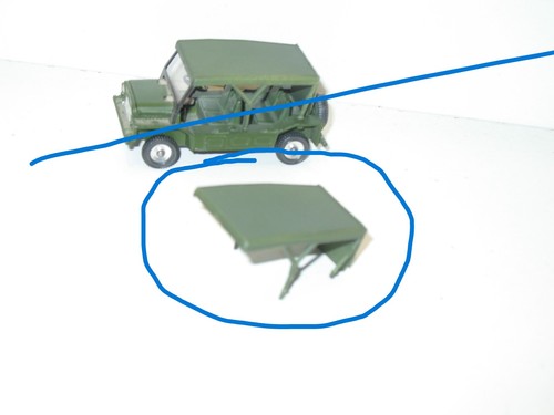 Dinky toys capote bache - dinky,