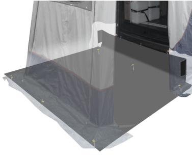 Tapis sol pour tente hayon - de,