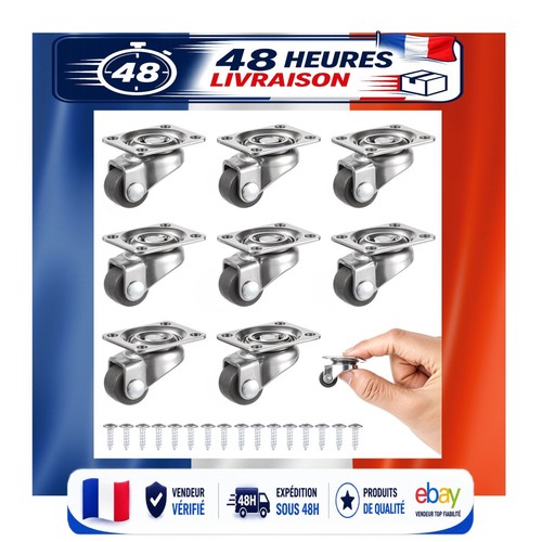 Lot roulettes pivotantes - lot,