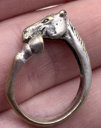Ancienne bague métal - en,