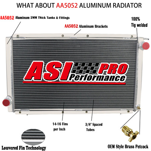 Rangées alu radiateur pour - 3,