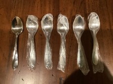 NEW Oneida Stainless Camber Cresta Windswept Scroll Set Of 6 Teaspoons 6" NEW!