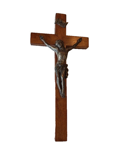 Croix murale ancienne - , bois
