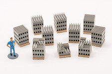 10 palettes de parpaings en U