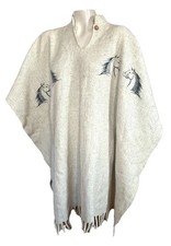 Western wool poncho Clint