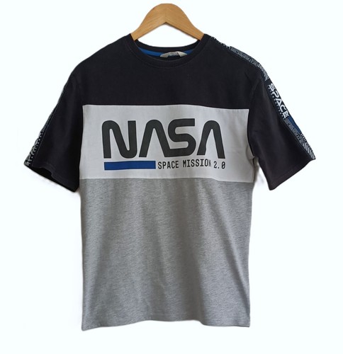 Shirt gris noir nasa - t,