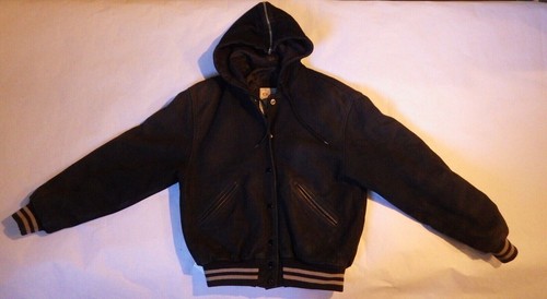 Blouson cuire vintage - blouson,