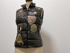 Moncler K2 Special Patch Down Vest, Shiny, Size S
