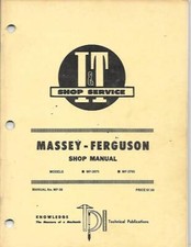MASSEY-FERGUSON MODELS MF-2675 AND MF-2705