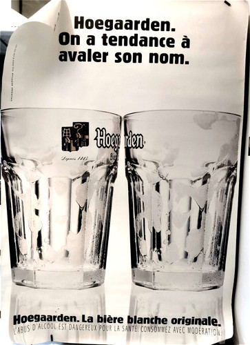 Hoegaarden bière affiche - -,