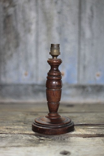 Lampe bois pied - lampe,