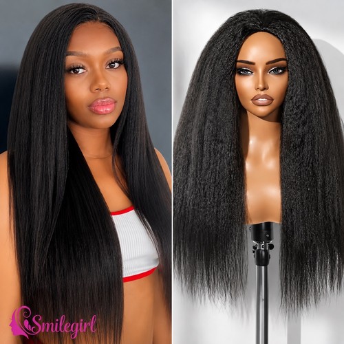 Perruque kinky straight 1 - perruque, 3-en-1