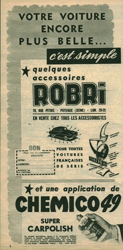 Publicité ancienne automobile